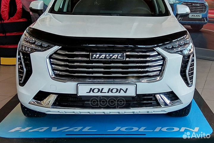 Дефлектор капота Haval Jolion, 2021, темный