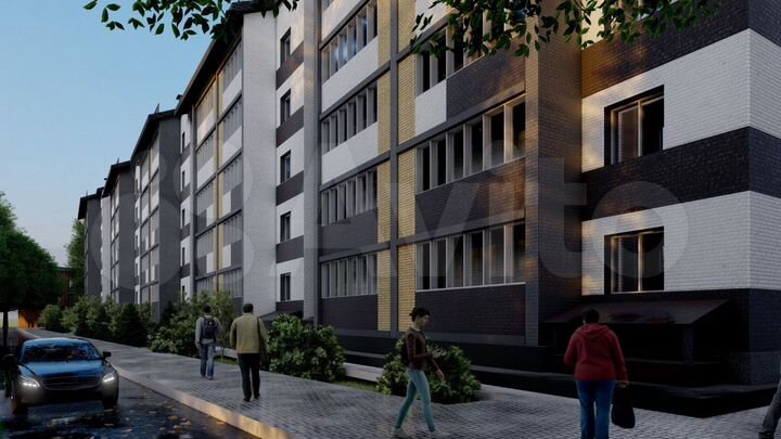 2-к. квартира, 59,6 м², 4/5 эт.