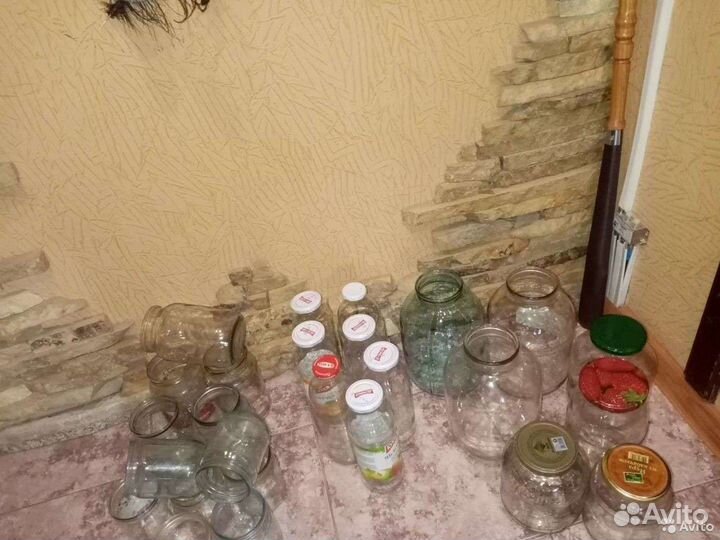 Банки 3лит, 0.5,1.0 л, бутылки из по сока