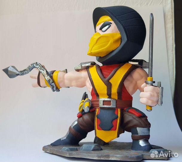 Фигурка Scorpion chibi, Mortal kombat, 12cm