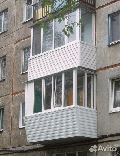 Балкон остекленный пвх под ключ