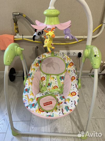 Детские электронные качели fisher-price