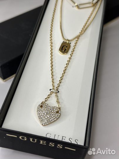 Серьги колье бижутерия guess оригинал