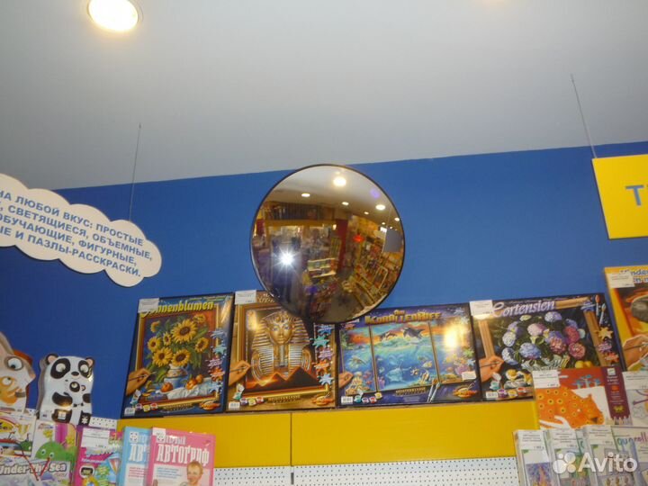 Зеркало круглое противокражное обзорное