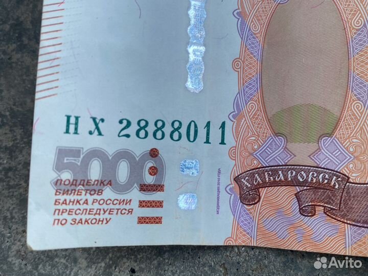 5 тысячь с номером 2888011