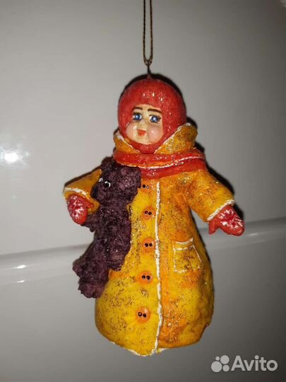 Ватные елочные игрушки новые