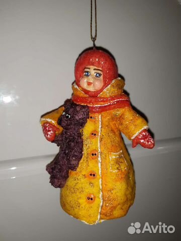 Ватные елочные игрушки новые