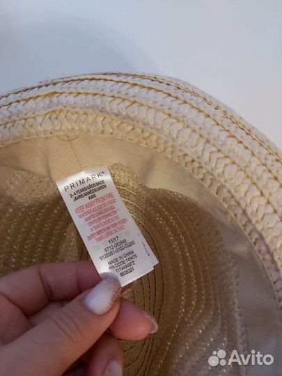 Соломенная шляпа детская