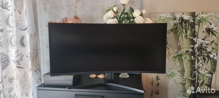 Mi curved gaming monitor 34 изогнутый