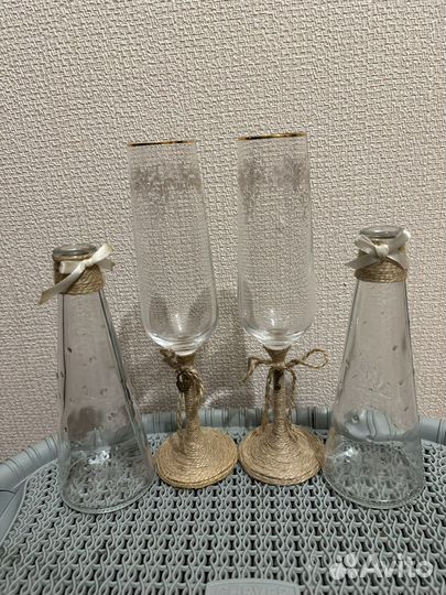 Свадебные бокалы новые