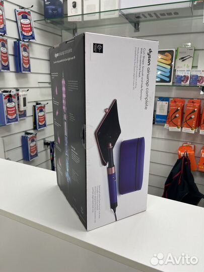 Стайлер dyson airwrap complete hs05 vinca blue