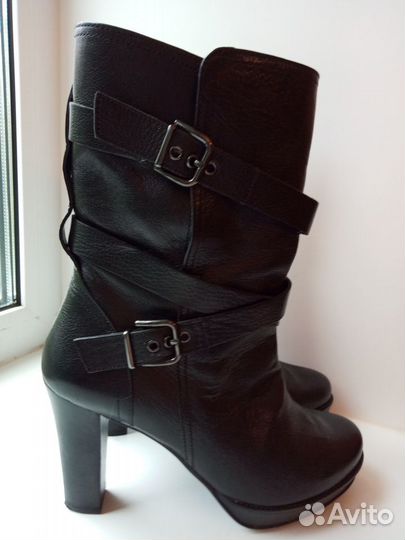 Сапоги женские натуральная кожа демисезонные 39