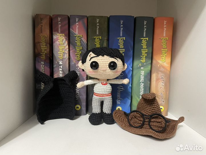 Гарри Поттер вязаная игрушка амигуруми