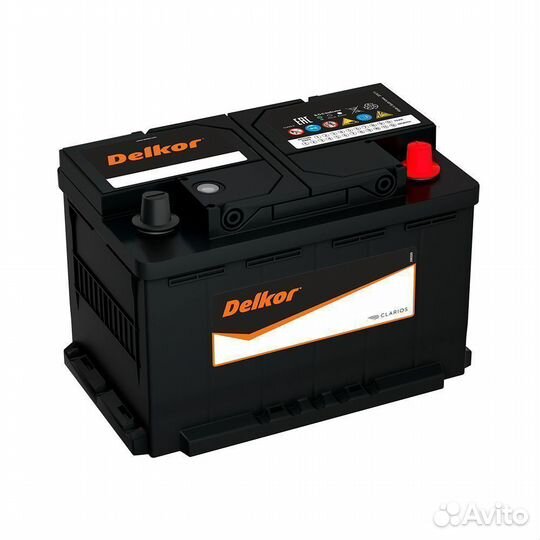 Аккумулятор автомобильный Delkor 57412 74 Ач 680 А
