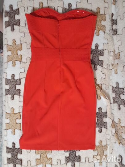Красное вечернее женское платье H&M, размер XXS