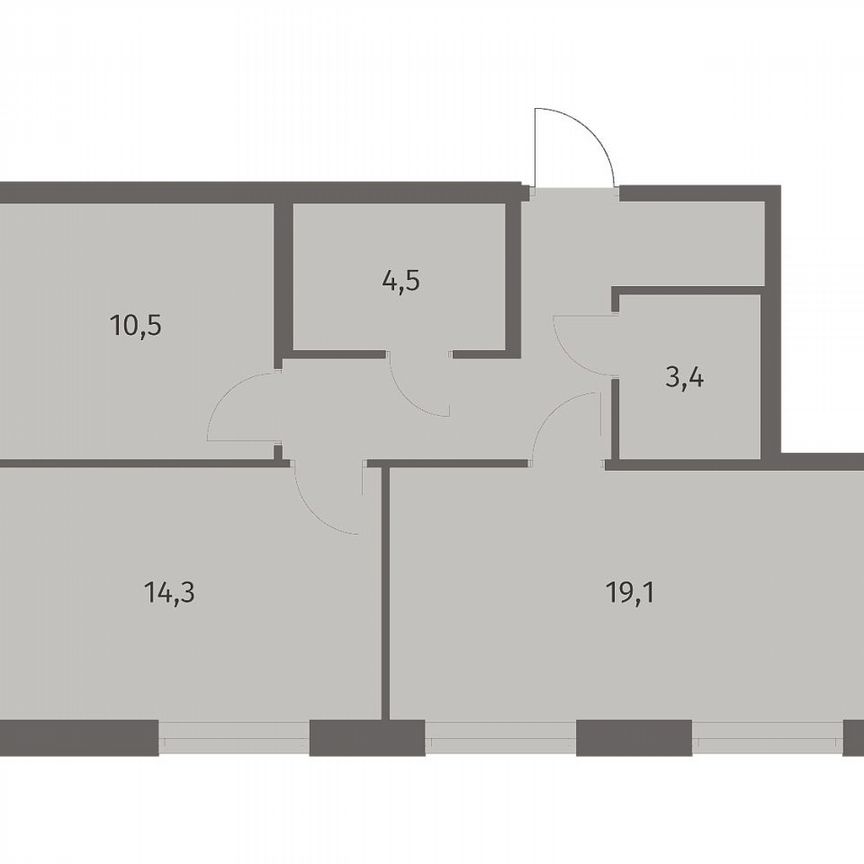 2-к. квартира, 59,2 м², 8/8 эт.