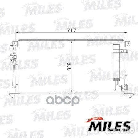 Конденсер mitsubishi lancer 1.3/1.6/2.0 03- MIT