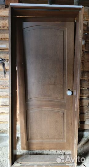Дверь входная бу деревянная с коробкой