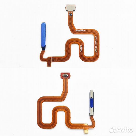 Шлейф Realme 6 скан. отпечатка пальцев Син