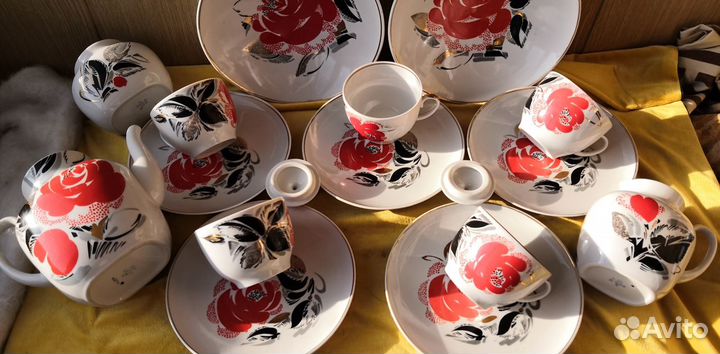 Чайный сервиз лфз дулево болгария