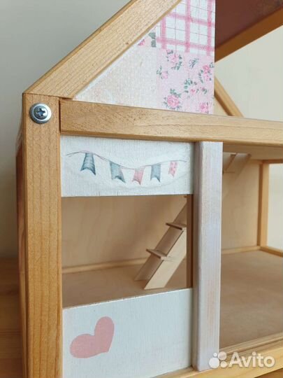 Игрушечный дом и колесо обозрения деревянные