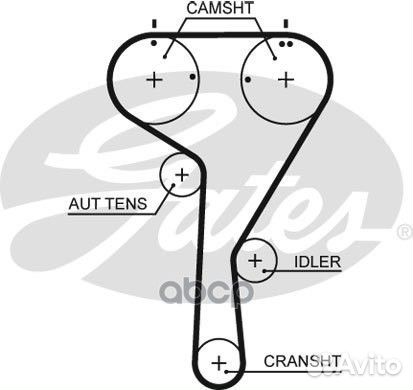 Ремень грм VAG 1.2-1.4 12- 5680xs Gates