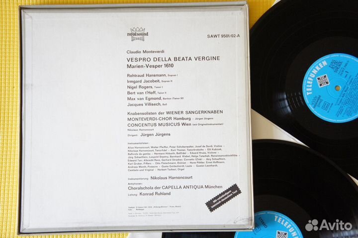 Monteverdi – Vespro Della Beata Vergine -GER-1972