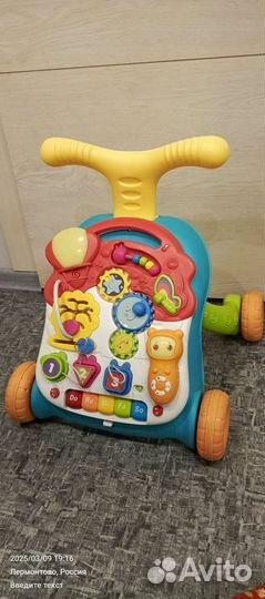 Ходунки каталка детские 2 в 1