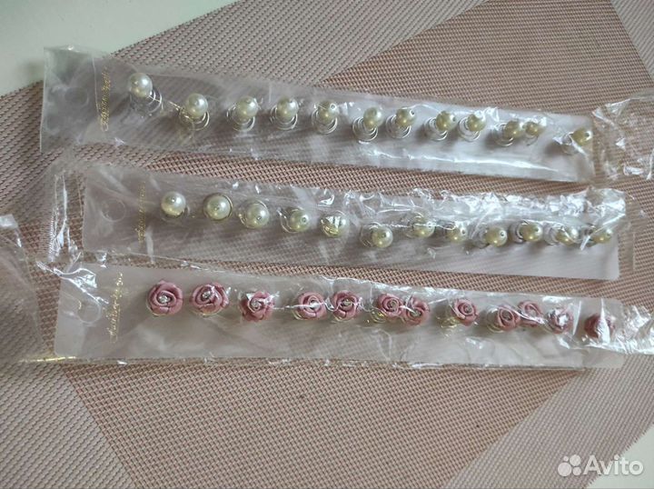 Бигуди щетки ободки заколки украшения для волос