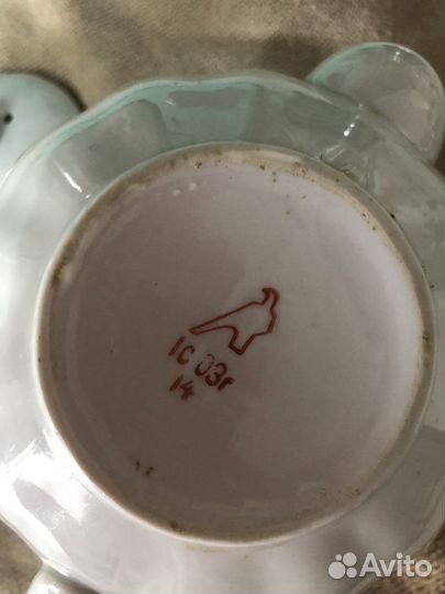 Чашечка с блюдцем,фарфор