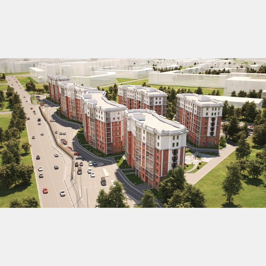 1-к. квартира, 44,8 м², 2/8 эт.