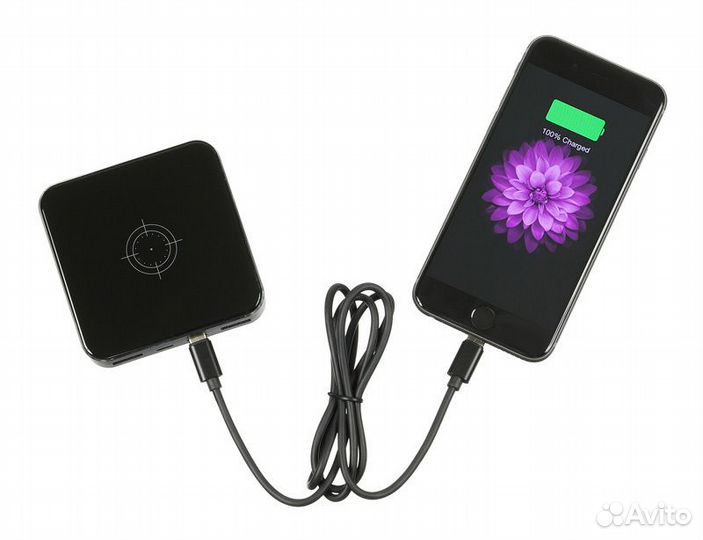 Мощный Беспроводной Power Bank (18W) 8000mAh (LCD)