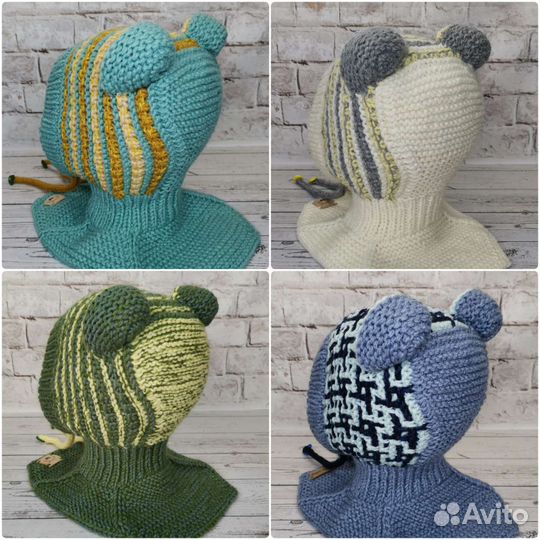 Детская 'Шапка-Шлем' 1-3 года(ручной работы) №5