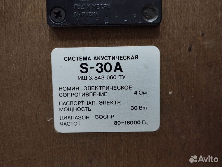 Колонки Радиотехника S-30А