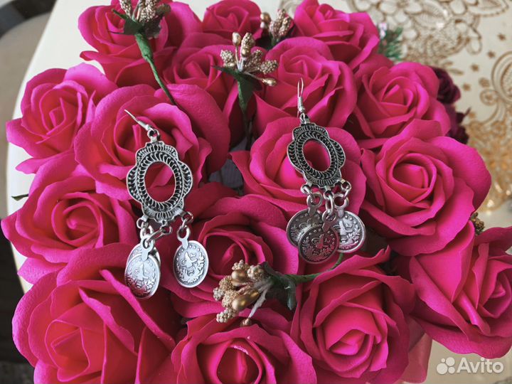 Серьги этно