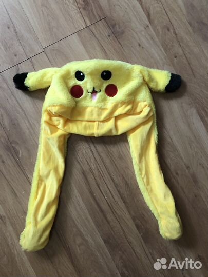 Шапка игрушка пикачу и слоник