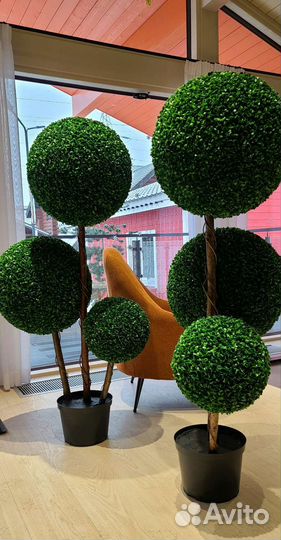 Искусственное дерево, самшит шары