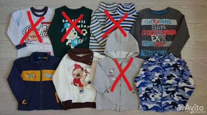 Флисовая кофта, лонгслив 98-104