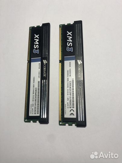 Оперативная память Corsair XMS3 ddr3