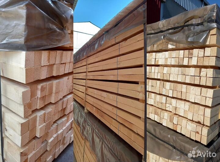 Брусок обрезной сухой 45*60*4000 мм сорт 1-2