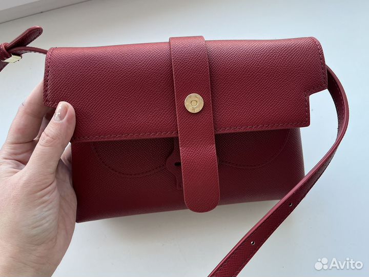 Сумка кросс боди женская новая бордовая
