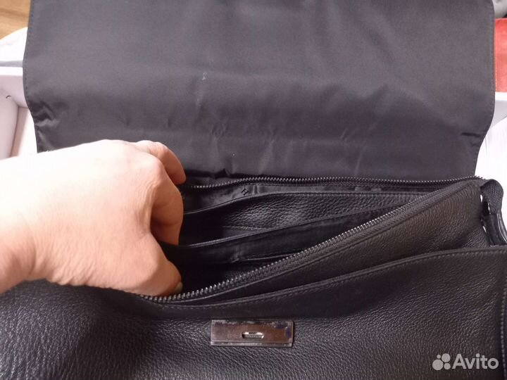 Сумка мужская натуральная кожа италия