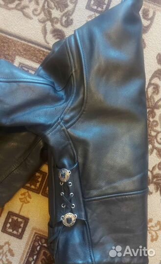 Кожаный костюм для байкера(тройка)