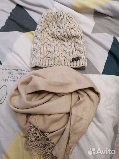 Женский шарф и шапка