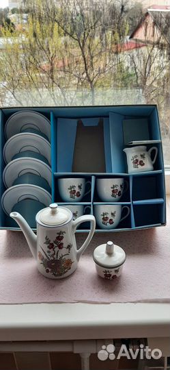 Детский фарфоровой кофейный сервиз ГДР