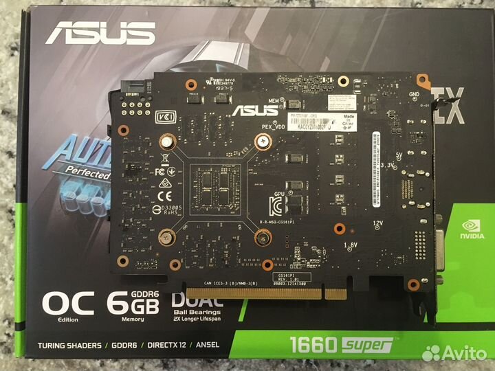 Asus Phoenix GeForce GTX1660Super 6Gb