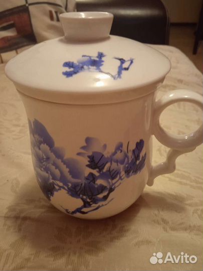 Кружка с ситом и крышкой