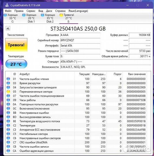 Жесткий диск 250 гб