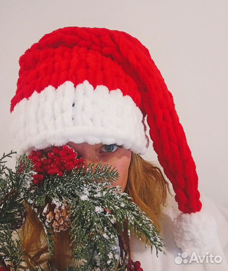 Шапка Санта-Клауса новая
