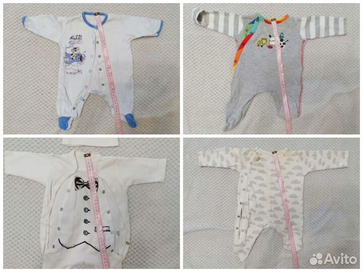Комбинезоны с рождения до года 20 шт и 2 кокона